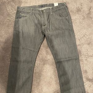 Armani Jeans Gray Straight Skinny Stretch J887T RN103723 6 Pocket